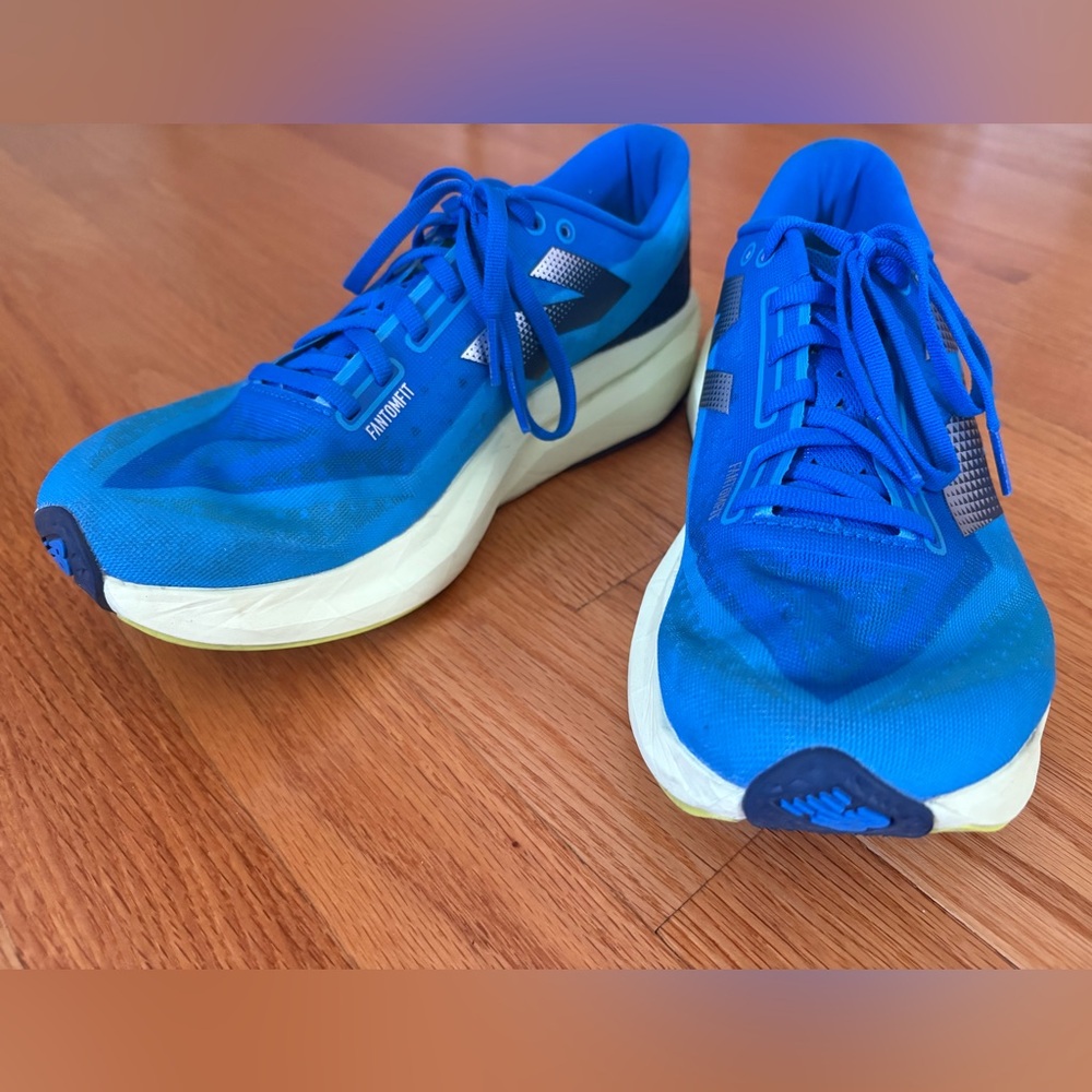 New Balance Fuel Cell Rebel v4 - size 10. Fits more like 9.5, in my opinion.